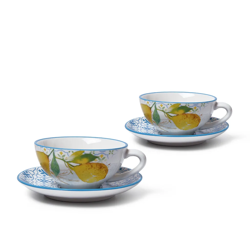 Чашки с блюдцами 4 пр. / 200 мл фарфор Capri