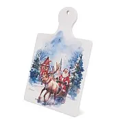 Подставка под горячее из доломита 24 x 17 см С Новым годом! арт. 0172