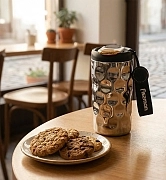 Термокружка с термодатчиком 410 мл (керамическое покрытие) арт. 19791