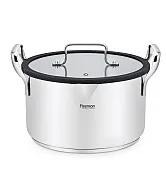 Кастрюля из нержавеющей стали индукционная 4,5 л / 22 см Fabia