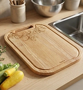 Доска разделочная из гевеи 43 х 30,5 см арт. 18077