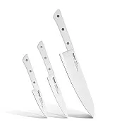 Набор ножей поварская тройка из японской нержавеющей стали Yamazaki