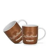 Набор из 2-х фарфоровых кружек 310 мл Сoffee break