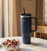 Термокружка из нержавеющей стали 900 мл, цвет Синий