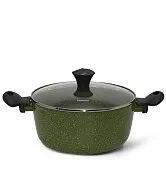 Кастрюля алюминиевая с крышкой 24 см / 4,15 л Jenny