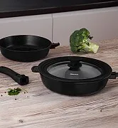 Сковороды со съемной ручкой 24 / 28 см Cook pro