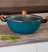 Кастрюля чугунная 32 см / 8 л Seagreen