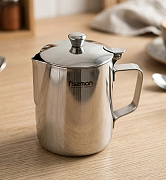 Молочник (нержавеющая сталь) 600 мл с крышкой