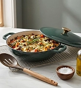 Жаровня 28 см / 3 л - эмалированный чугун Le Mans Green