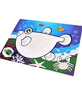 Детский коврик многоразовый из пластика 29 см арт. 0668