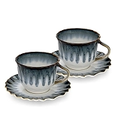 Фарфоровые чашки с блюдцами 220 мл / 4 пр. Galactica арт. 13534