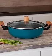 Сотейник 28 см / 4 л (эмалированный чугун) Seagreen