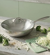 Сковорода вок из нержавеющей стали 32 см Aeternum