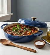 Жаровня 30 см / 3,3 л - эмалированный чугун Le Mans blue