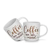 Набор из 2-х фарфоровых кружек 310 мл Coffee on my mind