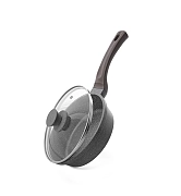 Сковорода из литого алюминия 20 см с крышкой Unique pro