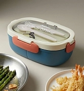 Ланч-бокс с 3-я отделениями пластиковый 21,5 см / 850 мл арт. 16754