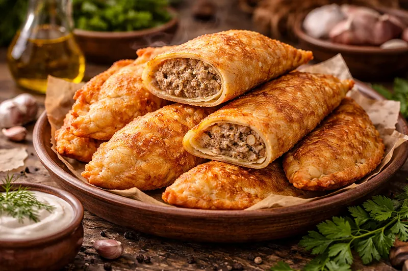 Чебуреки с фаршем: домашний рецепт