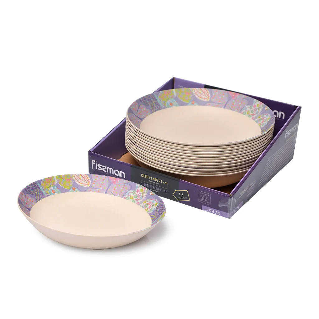 Набор тарелок бамбук FLOWER