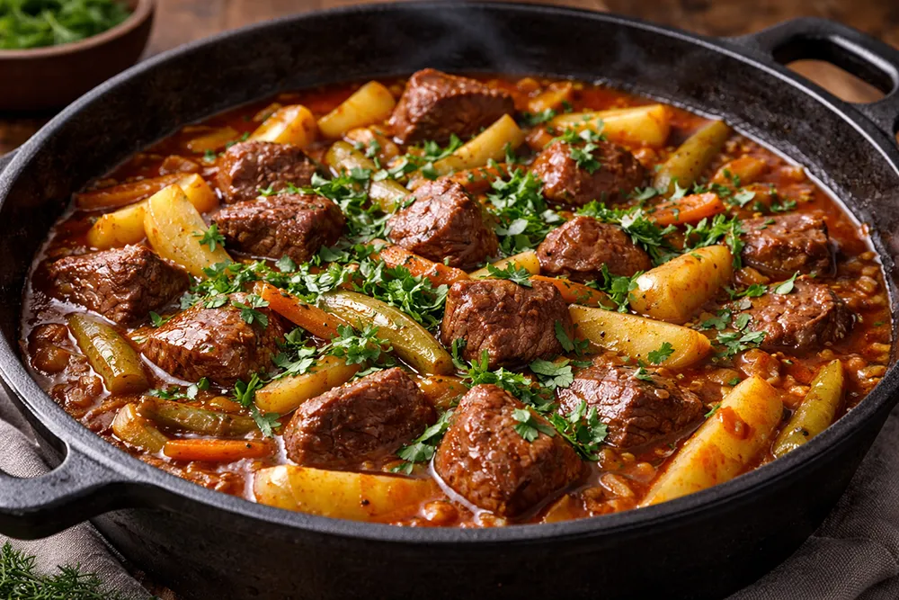 Азу из говядины классическое