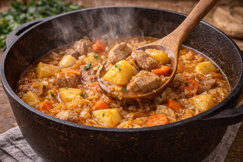 Готовое рагу с мясом