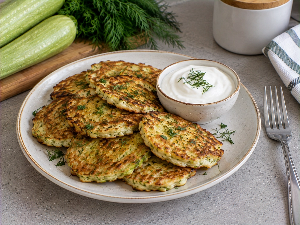 Кабачковые оладьи