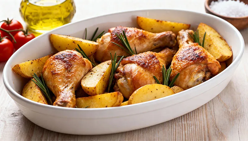 Курица с картошкой