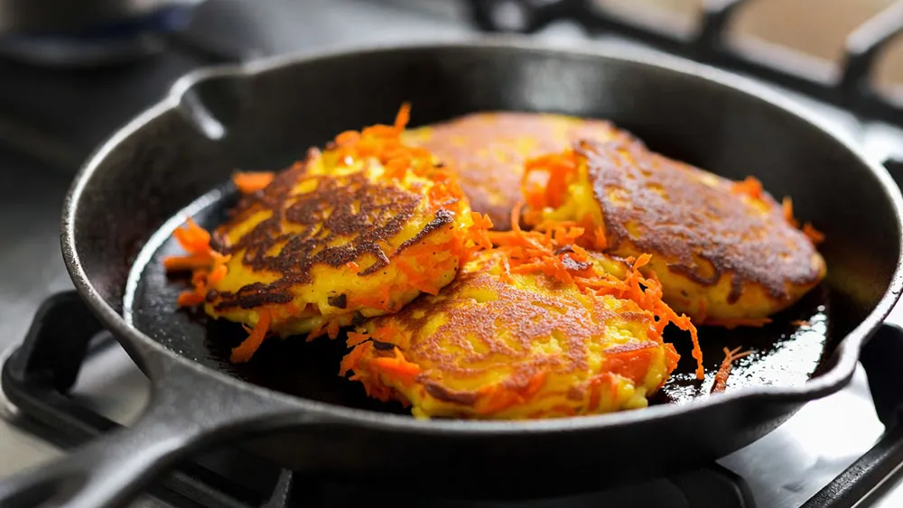 Морковные оладьи