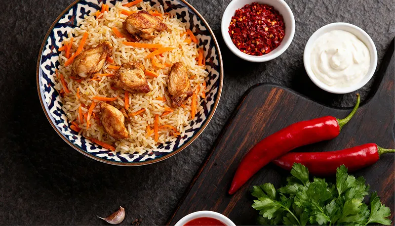 Плов с курицей в казане рецепт