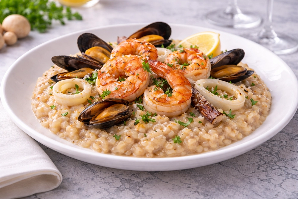 Ризотто с морепродуктами