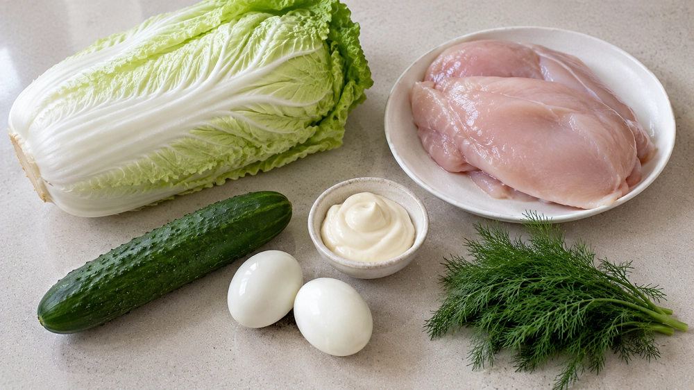 Салат пекинская капуста курица ингредиенты