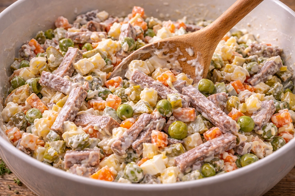 Салат с языком рецепт