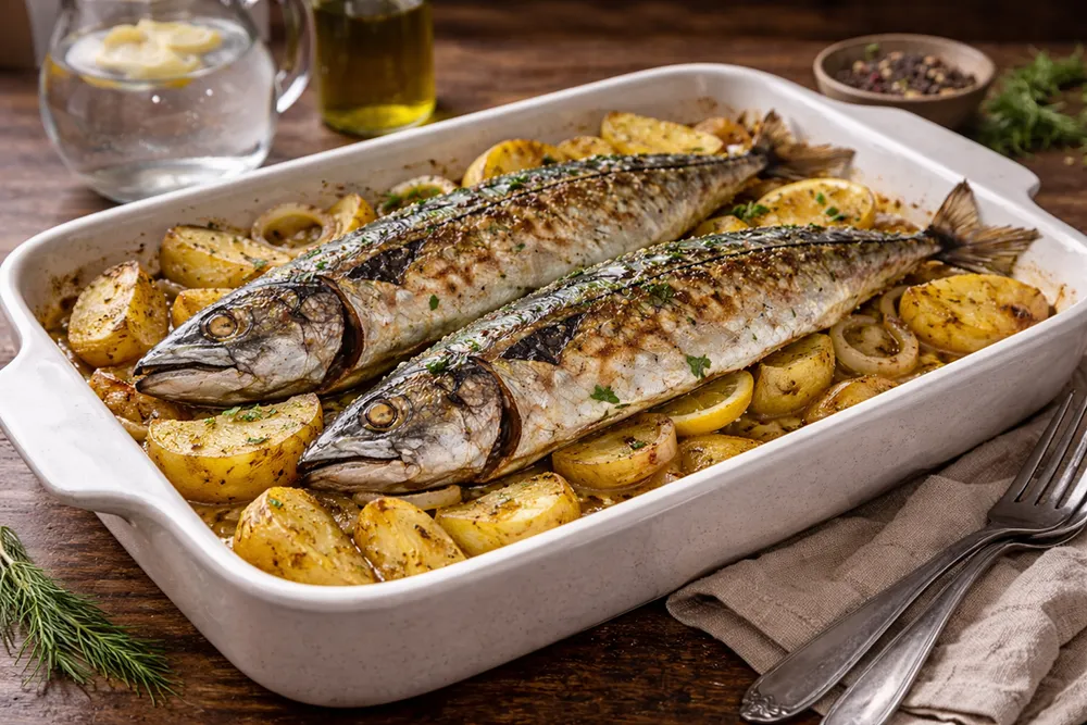 Скумбрия в духовке рецепт