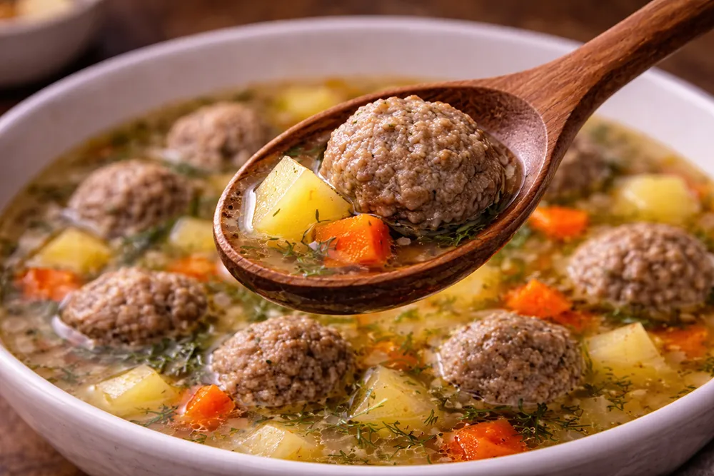 Суп с фрикадельками
