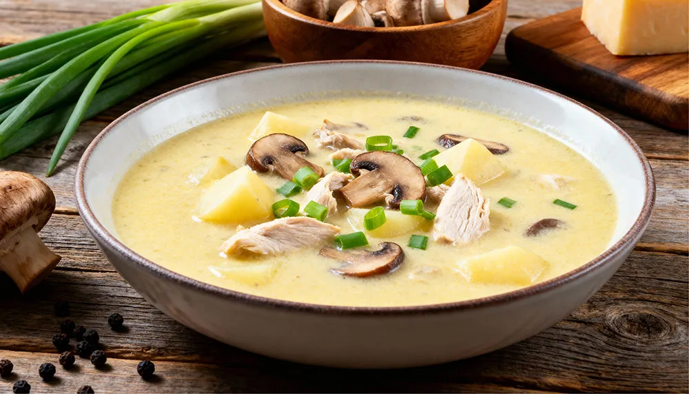 Сырный суп рецепт