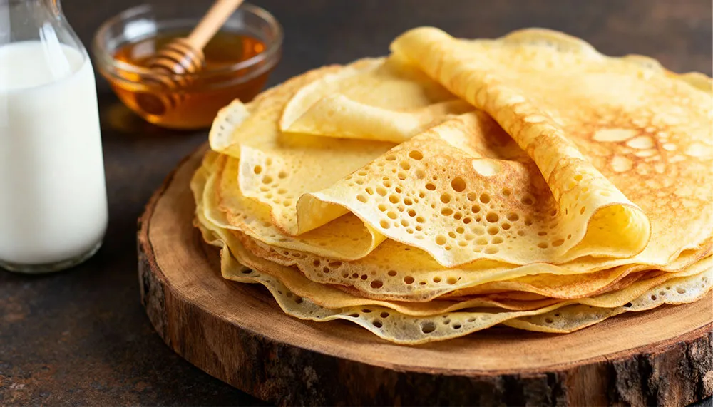 Тонкие блинчики на молоке