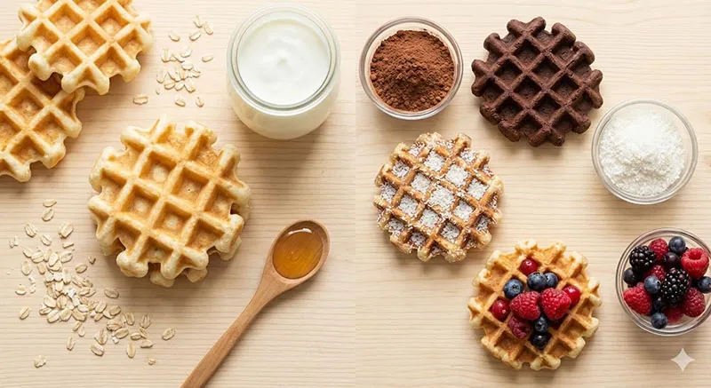 Творожные вафли в вафельнице