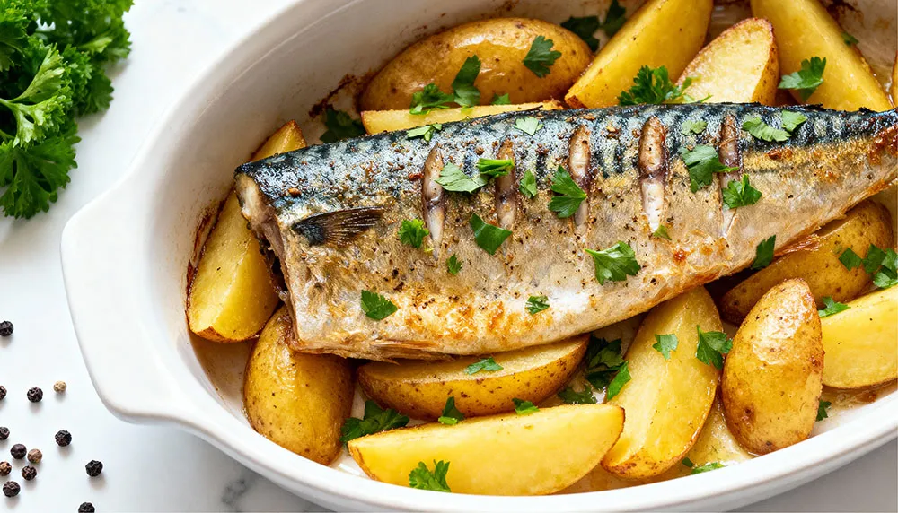 Запеченная скумбрия в духовке