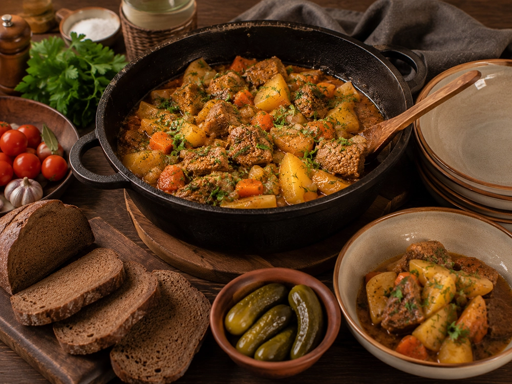 Жаркое с картошкой и мясом