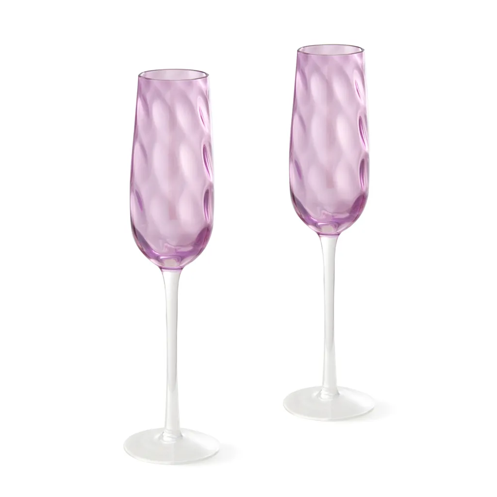 Набор из 2-х стеклянных бокалов для шампанского 250 мл