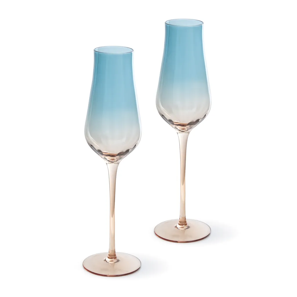 Набор из 2-х бокалов для шампанского 250 мл стекло