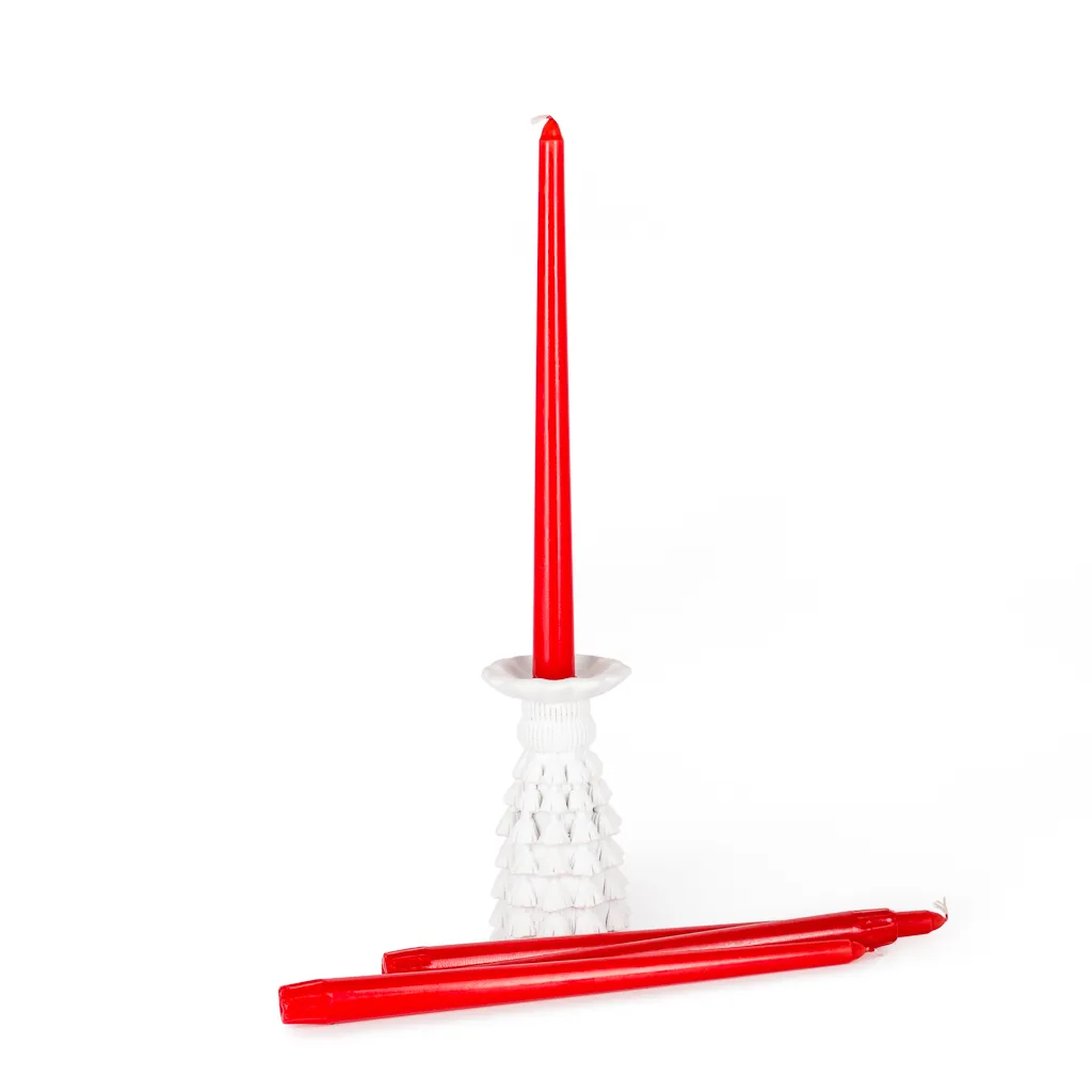 Набор античных свечей красных