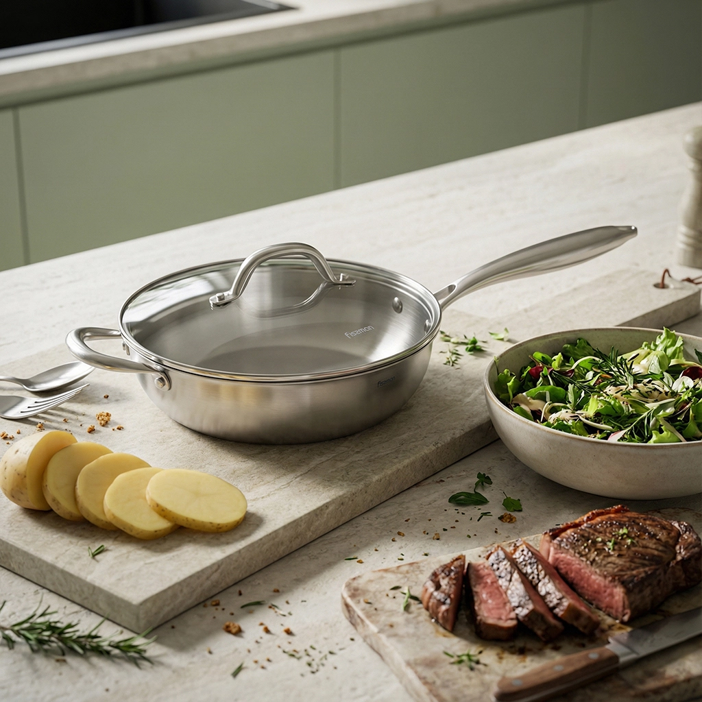 Сковороды 24 см с крышкой 