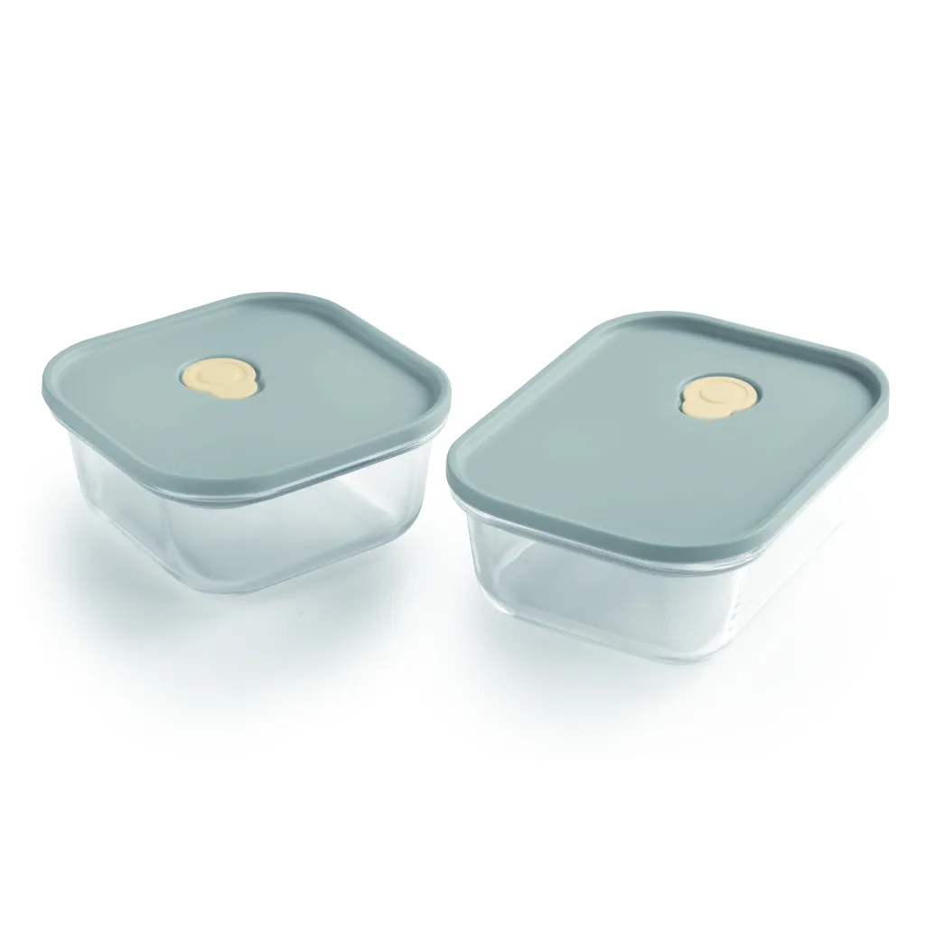 Набор стеклянных контейнеров 2 шт