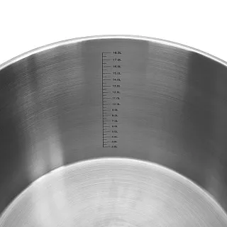 Кастрюля из нержавеющей стали 34 см / 19 л Esaad