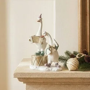 Статуэтка "Гусиный дуэт" 17,5 см (полирезин)