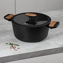 Кастрюля антипригарная 24 см / 4,43 л индукция Feorella