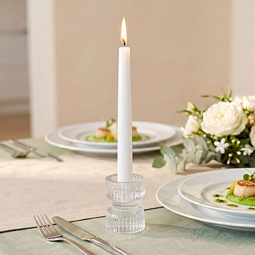 Подсвечник двухсторонний для тонкой и чайной свечи 6 x 8 см арт. 13272