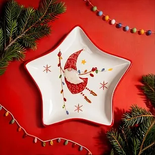 Сервировочное блюдо 20 см Merry Christmas арт. 0388