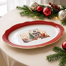 Фарфоровое блюдо 35 х 25 см Christmas eve арт. 16031